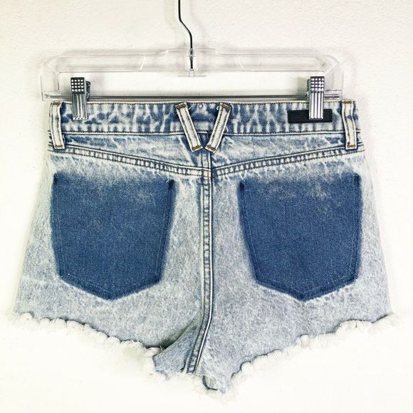 Volcom Womens Mid Rise Raw Hem Denim Short